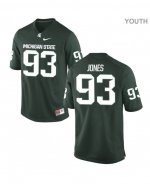 Youth Michigan State Spartans NCAA #93 Naquan Jones Green Authentic Nike Stitched College Football Jersey RV32C52TU
